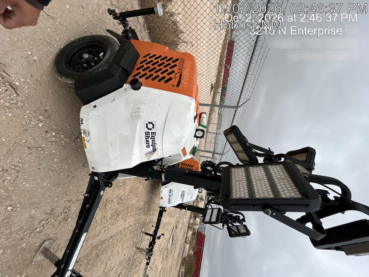 2024 Generac MLT2 Diesel, Flex Switch 120V Input, Powerzone Controller, 
(4) 320W LED Lights, 4kW Generator, 39.9 Gal Fuel Tank, 2" Ball, T3