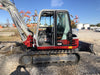 2019 Takeuchi TB290 Cab, AC, Rubber Tracks, Dozer Blade, Travel Alarm, Control Pattern Change Valve, Auxiliary Hydraulics w/18" Quick Coupler Bucket with teeth, 6.2 cu. ft. capacity/24" Quick Coupler Bucket with teeth, 8.6 cu. ft. capacity/36" Quick Coupler Bucket with teeth, 13.4 cu. ft. capacity, Quick Coupler, Hydraulic Thumb Installed