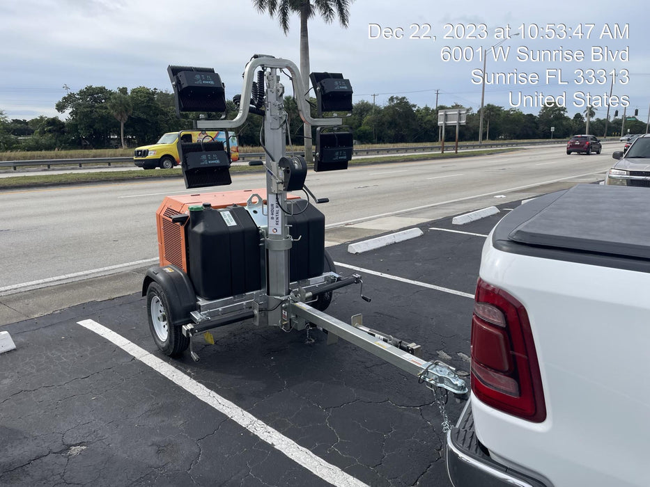 2023 Wanco WLTT-4MM4K Diesel, Deep Sea Controller, Shore Power Plug, Auto Start, (4) 350W LED Floodlights, 4kW Generator, 60 Gal Fuel Tank, 2" Ball, T3