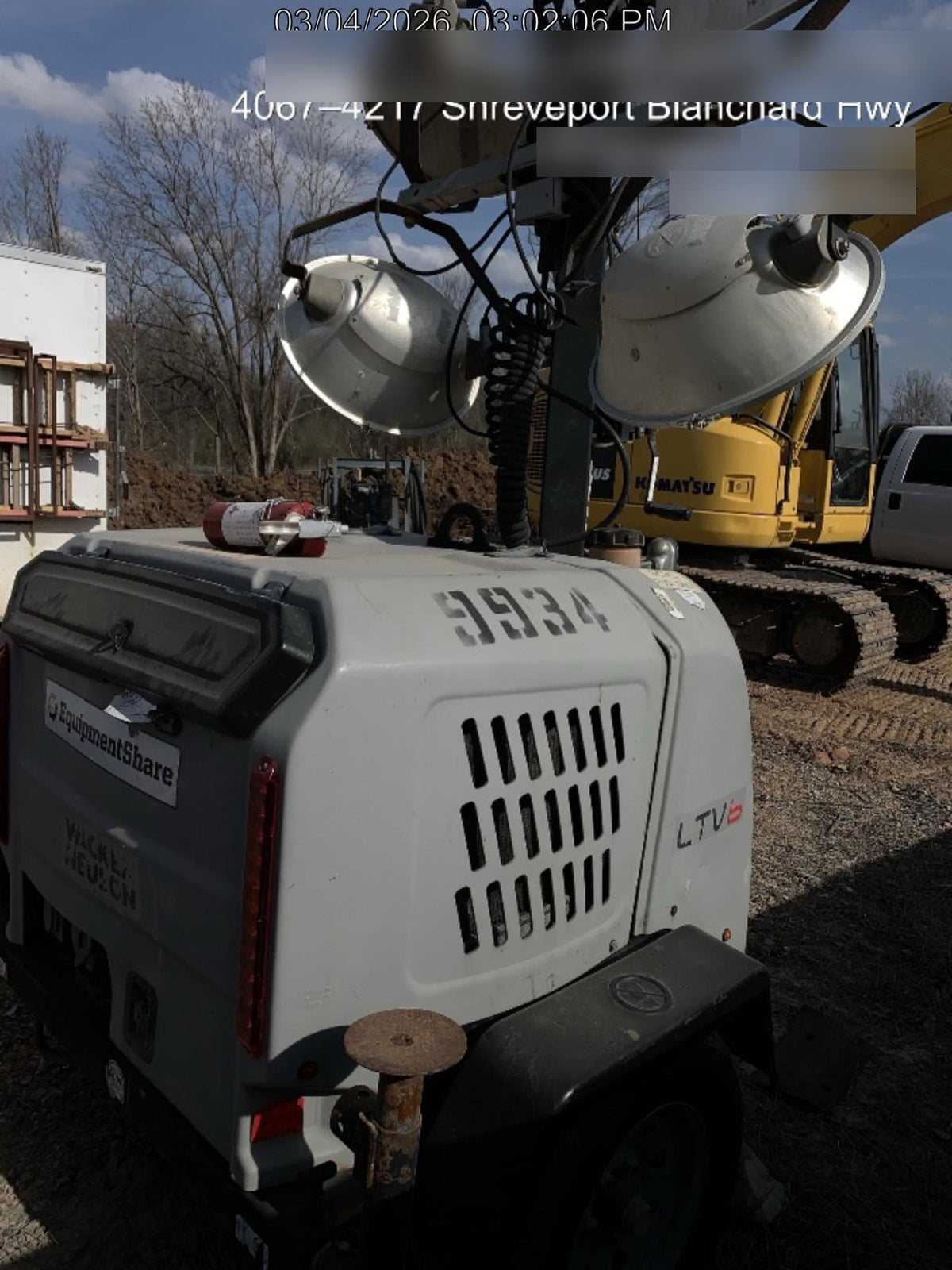 Wacker Neuson LTV6K-MH Wacker Neuson LTV6K Towable Light Tower