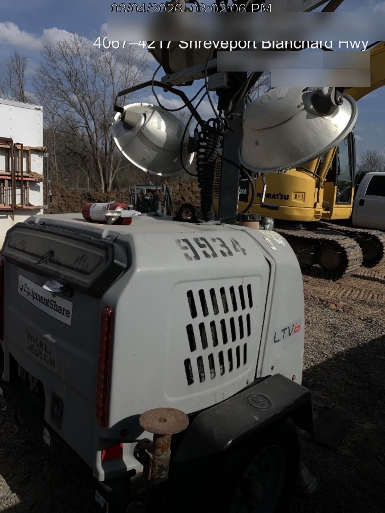 Wacker Neuson LTV6K-MH Wacker Neuson LTV6K Towable Light Tower
