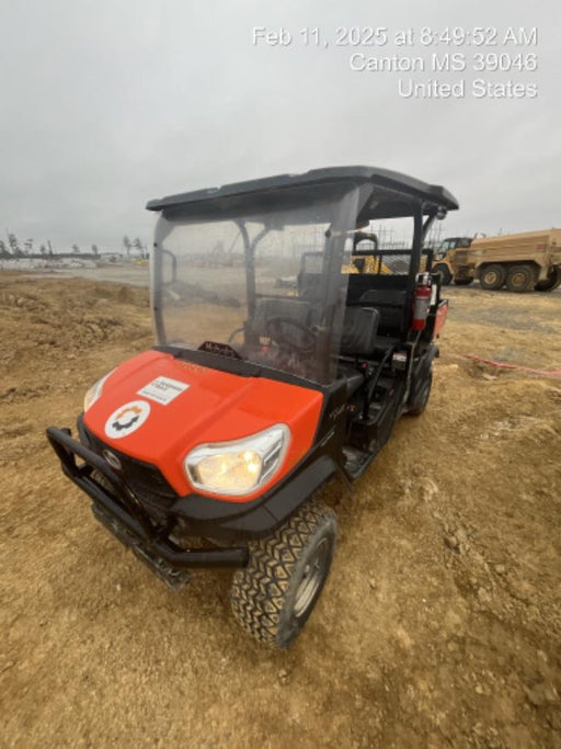 2023 Kubota RTV-X1140W-H 4WD, LED Strobe, Windshield Acrylic Clear, Plastic Canopy, Wire Harness Kit, Backup Alarm