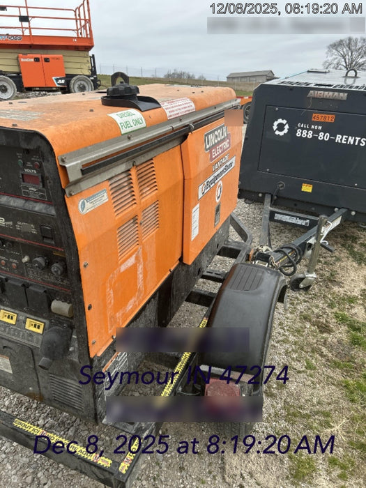 2021 Lincoln Electric Vantage 322 Vantage 322 Ready Pak 3 w/ Decals, ORANGE (includes trailer, cable rack, fender light kit) NO Telematics