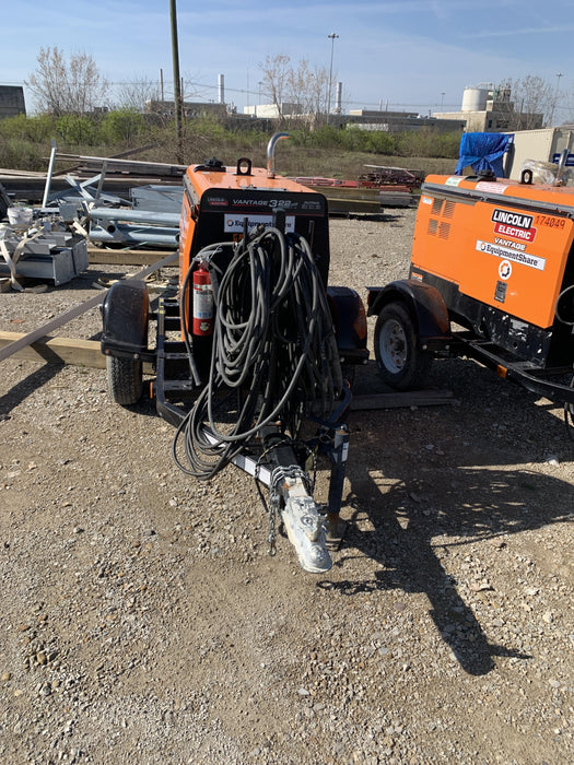 2021 Lincoln Electric Vantage 322 Vantage 322 Ready Pak 3 w/ Decals, ORANGE (includes trailer, cable rack, fender light kit) NO Telematics