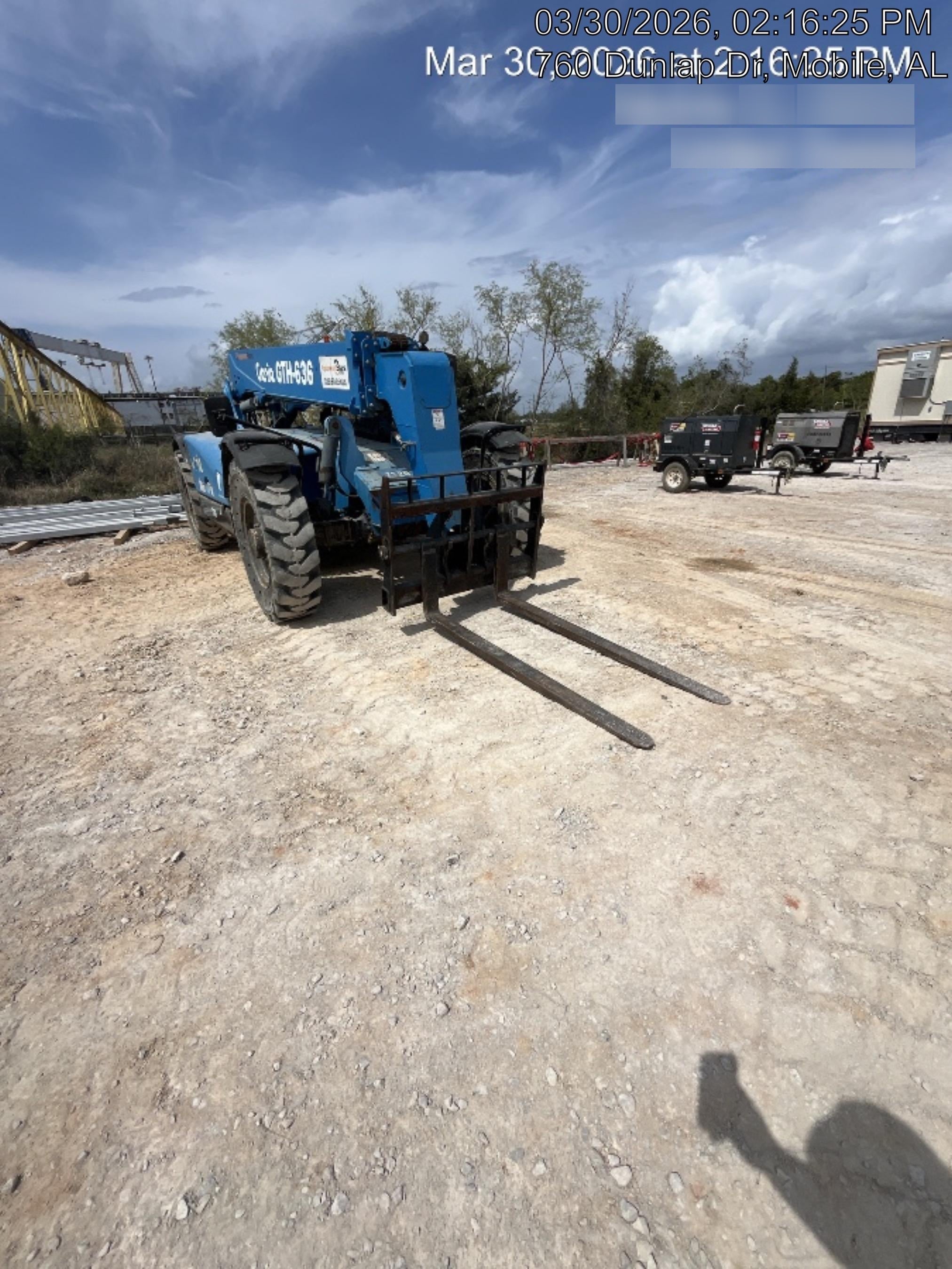 2018 Genie GTH-636 Genie GTH-636 w/Open ROPS, Solid Tires, Work Light/Beacon, 48" Carriage and Forks