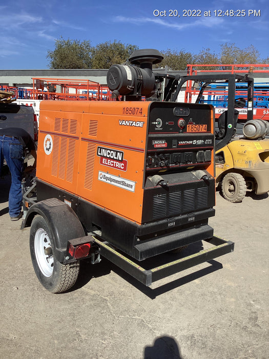 2021 Lincoln Electric Vantage 549X Ready Pak 3, ORANGE (includes trailer, cable rack, fender light kit)