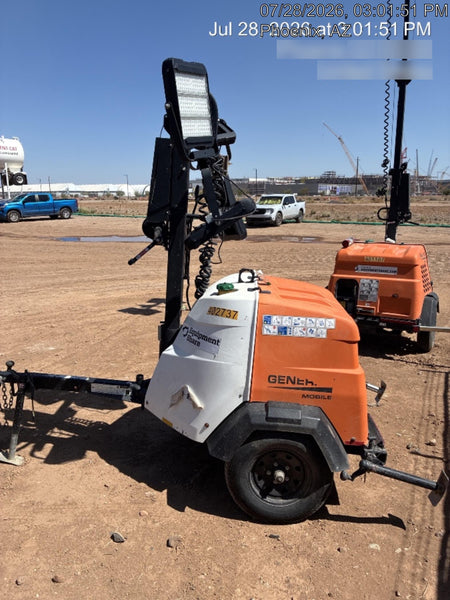 2024 Generac MLT2 Diesel, Flex Switch 120V Input, Powerzone Controller, 
(4) 320W LED Lights, 4kW Generator, 39.9 Gal Fuel Tank, 2" Ball, T3
