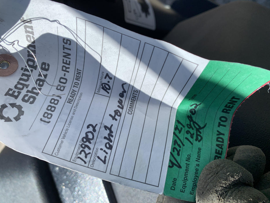 2021 Allmand NLV3GR (4) LED Light Fixture 350W, 23' Vertical Mast, 3kW Prime, Towable, Deep Sea L401, Leveling Jacks, Yanmar T4F 5.8hp