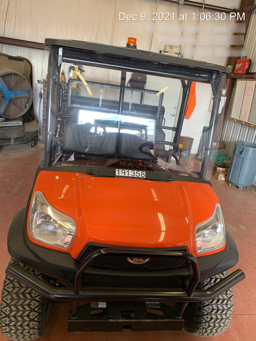 2022 Kubota RTV-X1140W-H Plastic Canopy, Windshield Acrylic Clear, LED Strobe Light, Wire Harness Kit, Back up Alarm