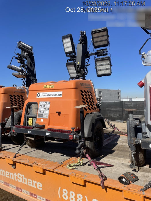 2024 Generac MLT2 Diesel, Flex Switch 120V Input, Powerzone Controller, 
(4) 320W LED Lights, 4kW Generator, 39.9 Gal Fuel Tank, 2" Ball, T3