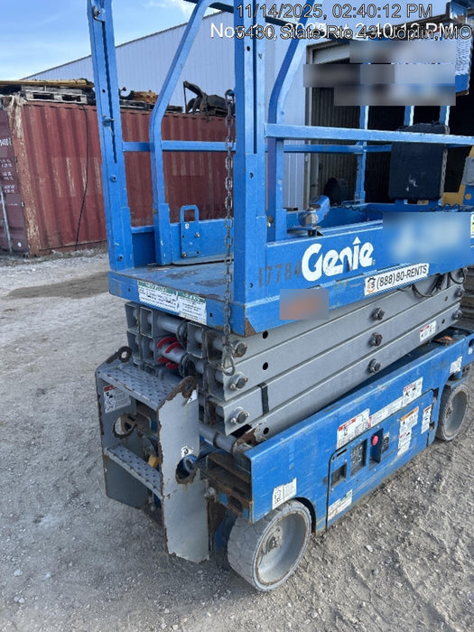 2018 Genie GS-1930 Genie GS-1930 w/Fixed Rail, Chain Entry