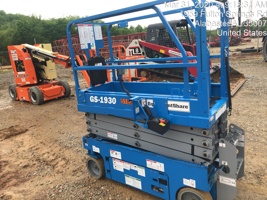 2019 Genie GS-1930 Fixed Rails with Chain Entry