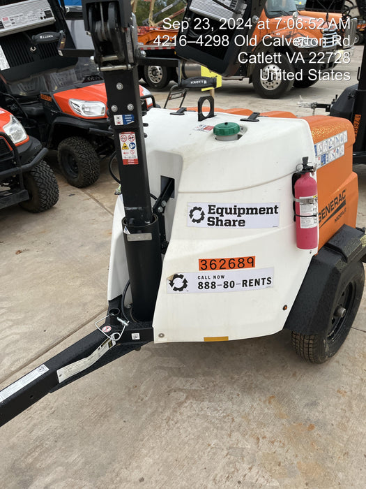2023 Generac MLT2 Diesel, Flex Switch 120V Input, Powerzone Controller, 
(4) 320W LED Lights, 4kW Generator, 39.9 Gal Fuel Tank, 2" Ball, T3
