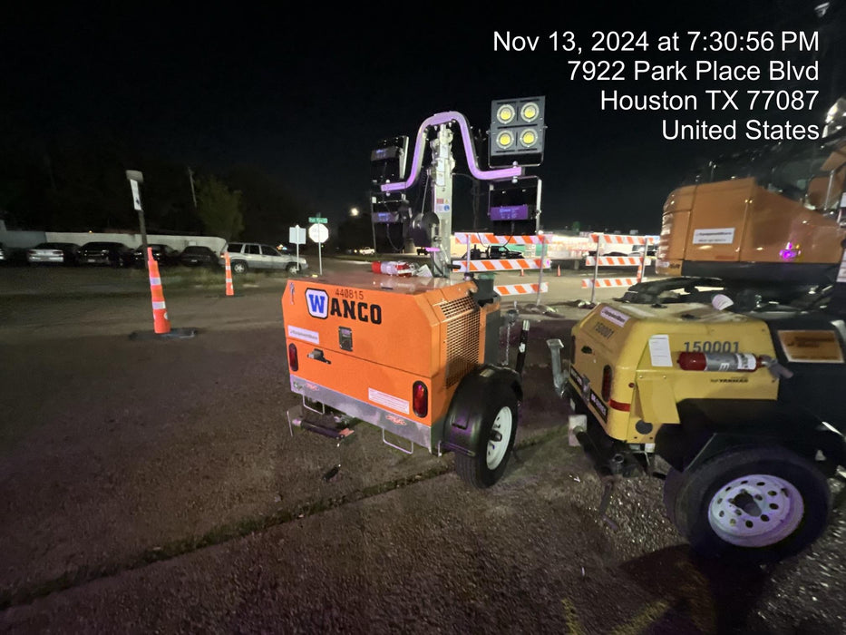 2024 Wanco WLTT-4MM4K Diesel, Deep Sea Controller, Shore Power Plug, Auto Start, (4) 350W LED Floodlights, 4kW Generator, 60 Gal Fuel Tank, 2" Ball, T3