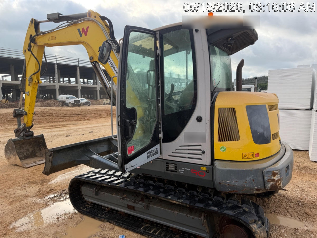 2018 Wacker Neuson ET90 ET90 18K Excavator, Cab, Hydraulic Thumb , Bucket 36, 24", 12"