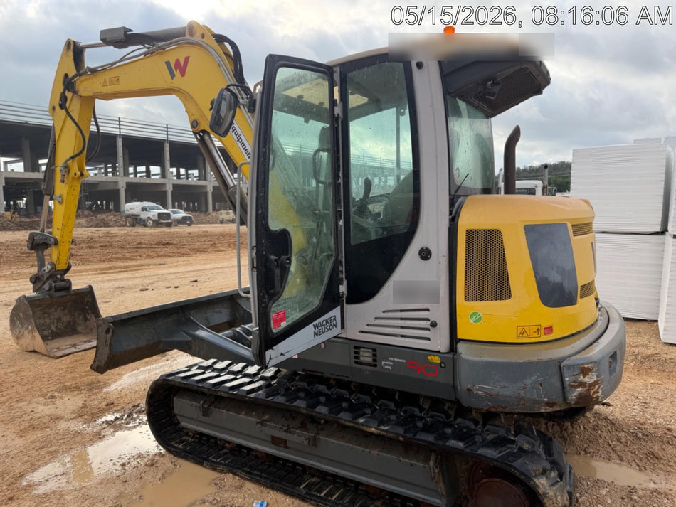 2018 Wacker Neuson ET90 ET90 18K Excavator, Cab, Hydraulic Thumb , Bucket 36, 24", 12"