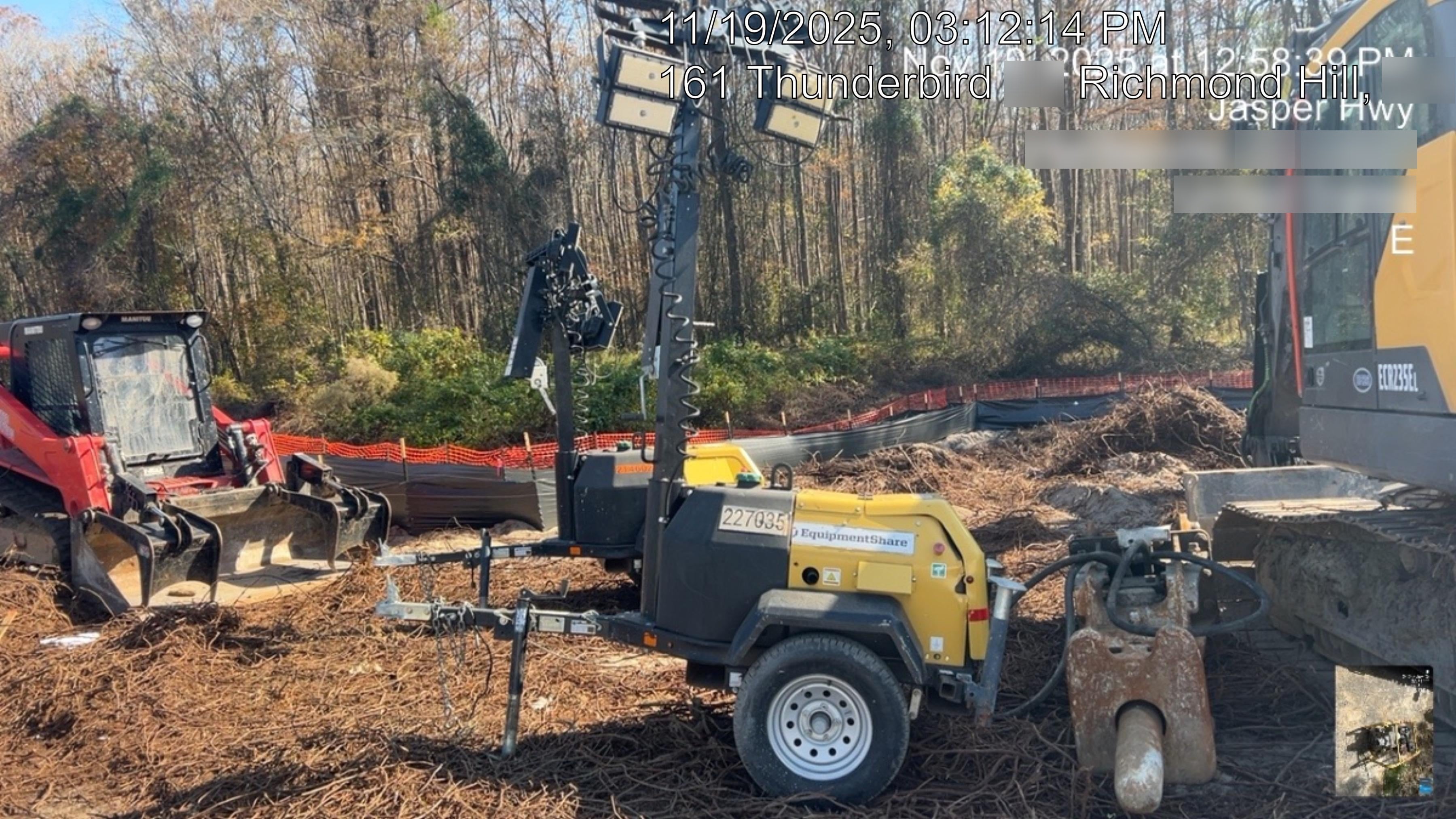 2022 Allmand NLV3GR (4) LED Light Fixture 350W, 23' Vertical Mast, 3kW Prime, Towable, Deep Sea L401, Leveling Jacks, Yanmar T4F 5.8hp