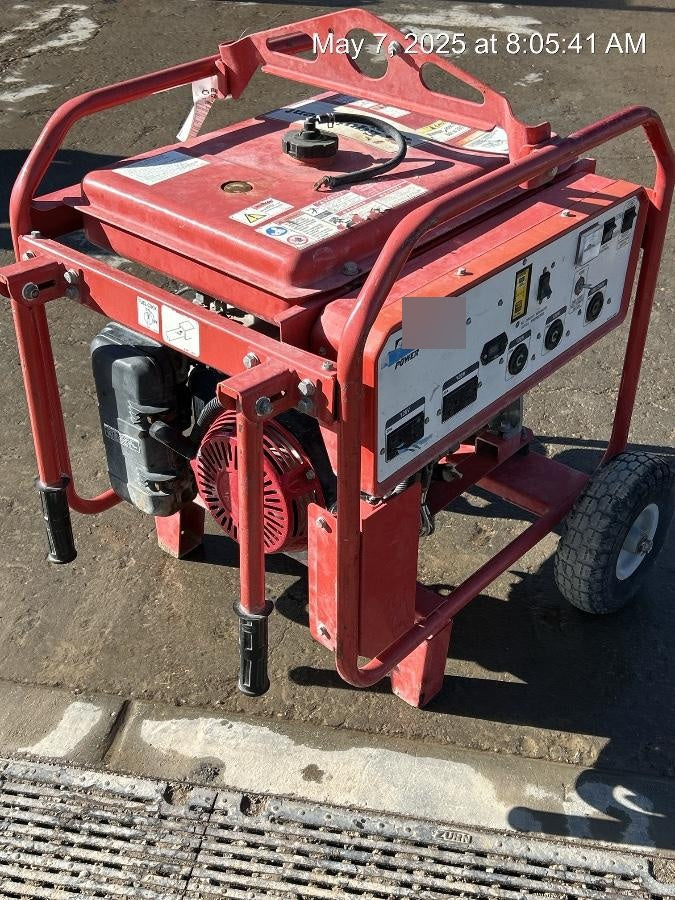 2020 Multiquip GA6HR Gen 6kW Honda GX340 GFCI Wheel Kit