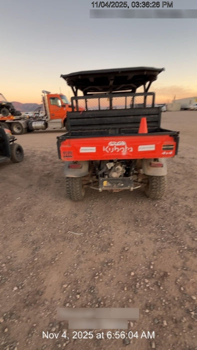 2022 Kubota RTV-X1140W-H Plastic Canopy, Windshield Acrylic Clear, LED Strobe Light, Wire Harness Kit, Back up Alarm