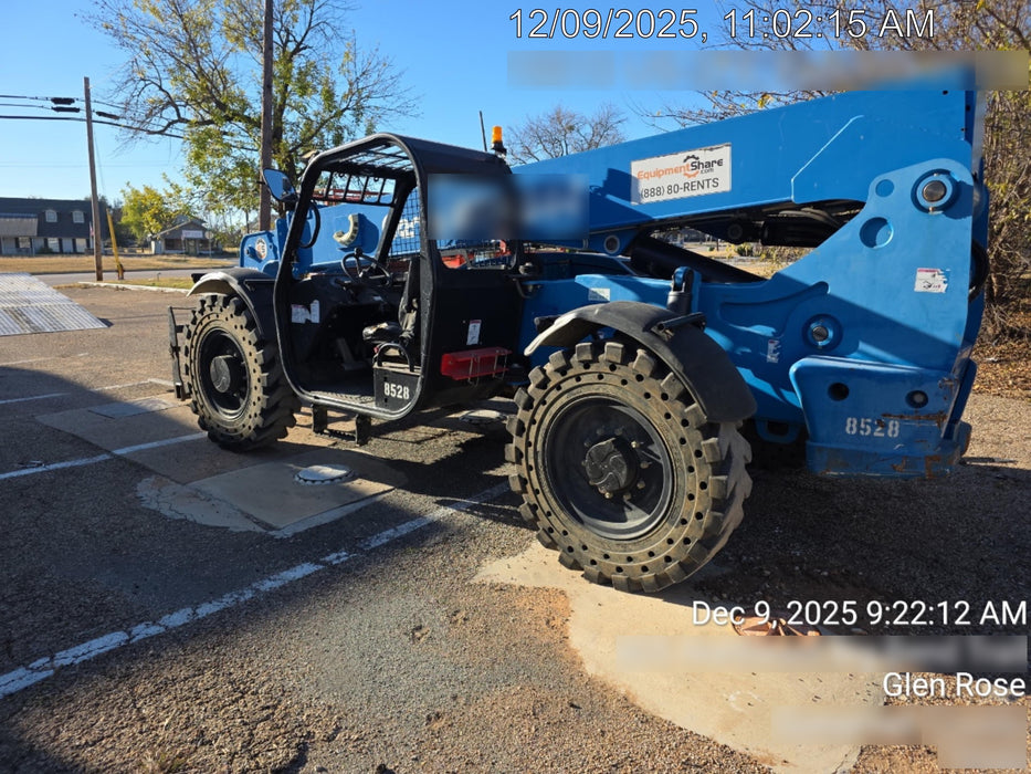 2018 Genie GTH-844 Genie GTH-844D w/Open ROPS, Solid Tires, Work Light/Beacon, 60" Carriage and Forks