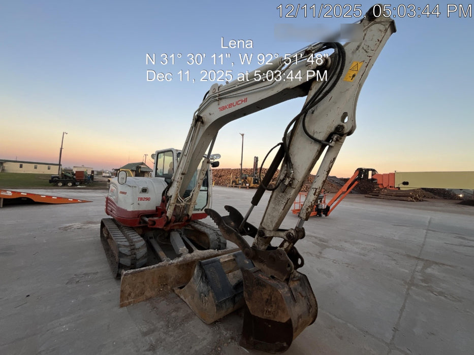 2020 Takeuchi TB290C Cab/Heat/Air, Rubber Tracks, Manual TAG QC