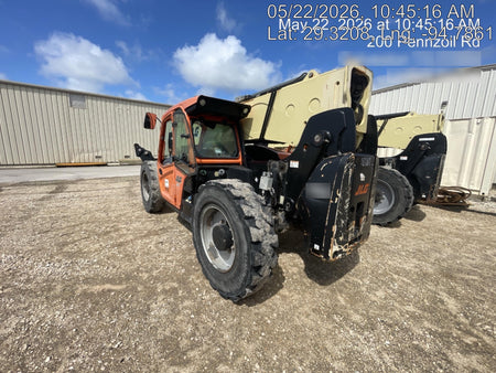 2019 JLG 1255 JLG 1255 T4F w/Full Cab, HVAC, Solid Tires, Work Lights/Beacon, 60" Carriage/Forks