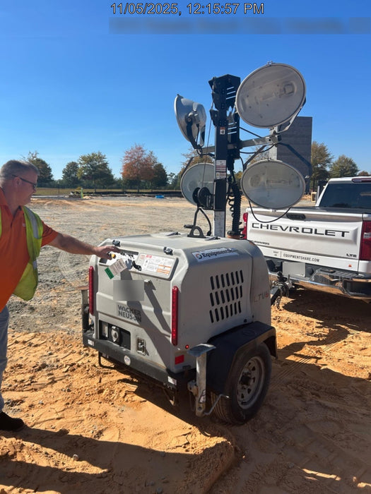 2018 Wacker Neuson LTV6K-MH Wacker Neuson LTV6K Mobile Light Tower w/Fuel Level Sensor Installed