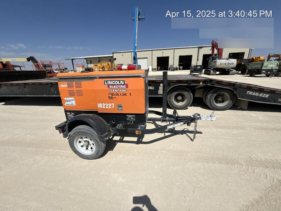 2021 Lincoln Electric Vantage 322 Vantage 322 Ready Pak 3 w/ Decals, ORANGE (includes trailer, cable rack, fender light kit) NO Telematics