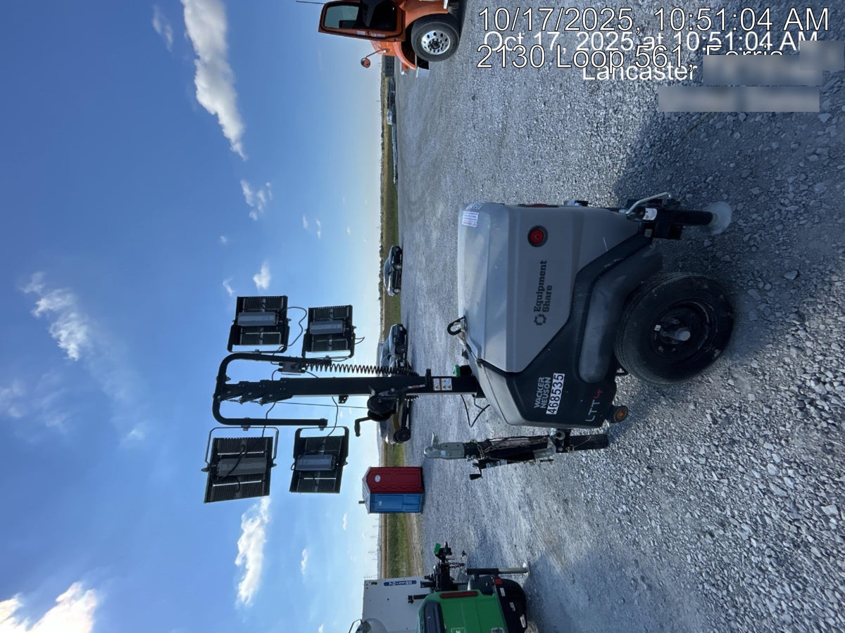 2024 Wacker Neuson LTT4 Diesel, Kohler KDW702, Deep Sea Controller, Auto Start, LED 320W, Bypass Outlet, T3