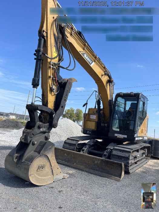 2020 Sany SY155U Rubber Tracks, Front Blade