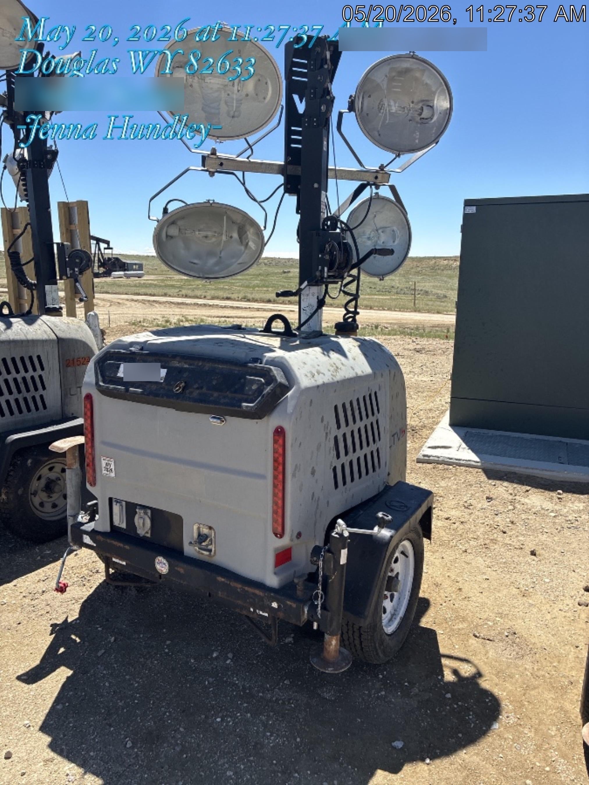 2018 Wacker Neuson LTV6K-MH Wacker Neuson LTV6K Mobile Light Tower w/Fuel Level Sensor Installed