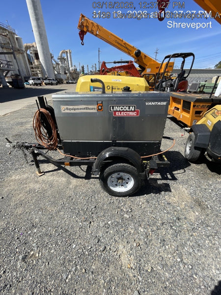 2018 Lincoln Electric Vantage 322 Lincoln Vantage 322 Welder Ready Pak 3 - Vantage 322, Trailer, Fender and light kit, Cable rack