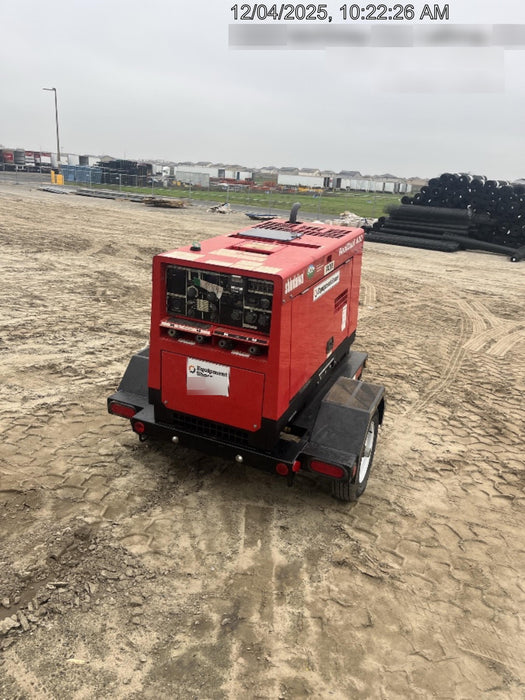 2022 Shindaiwa DGW400MDL Kubota D902 Engine, 23 HP, Dual Op Welder, Wire, Arc, Droop Stick, Tig, and CC Stick Functionality, Simulphase, 3 Phase and 1 Phase Gen Output, Single Axle NB Trlr, Slr Trckl Chrg 12V 12W, Fire Ext
