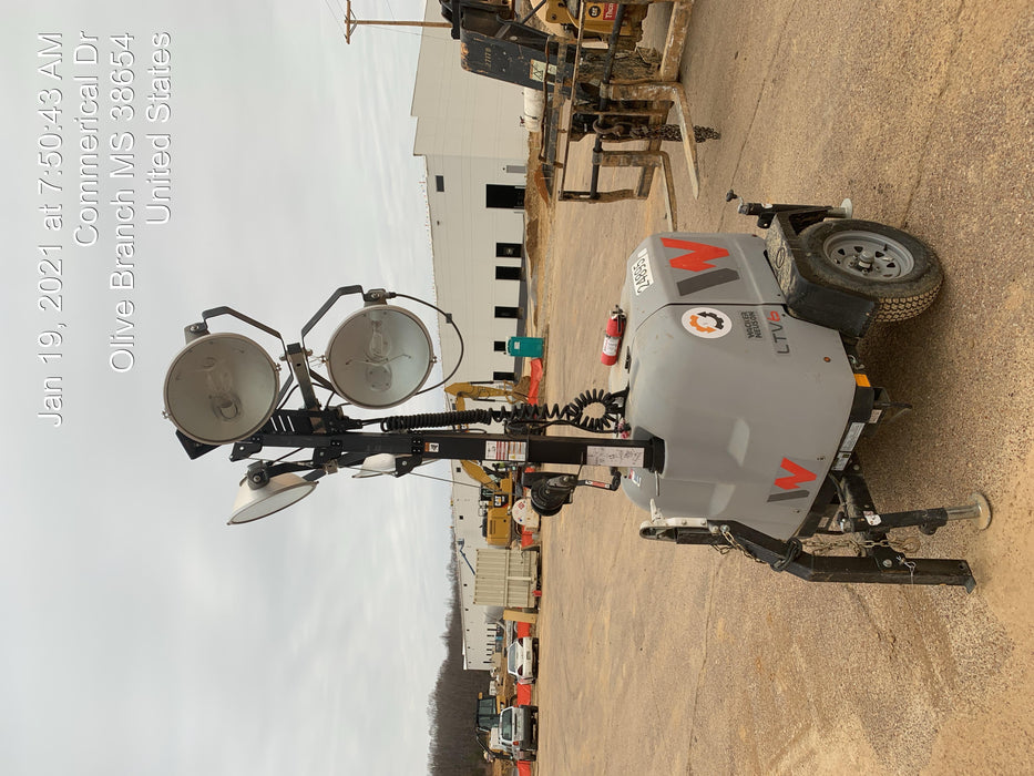 2019 Wacker Neuson LTV6L-MH Wacker Neuson LTV6L Mobile Light Tower w/Fuel Level Sensor Installed