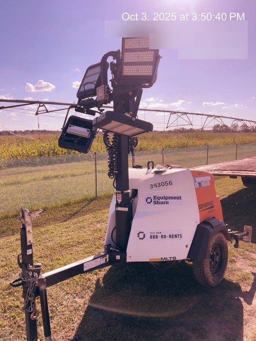 2024 Generac MLT2 Diesel, Flex Switch 120V Input, Powerzone Controller, 
(4) 320W LED Lights, 4kW Generator, 39.9 Gal Fuel Tank, 2" Ball, T3