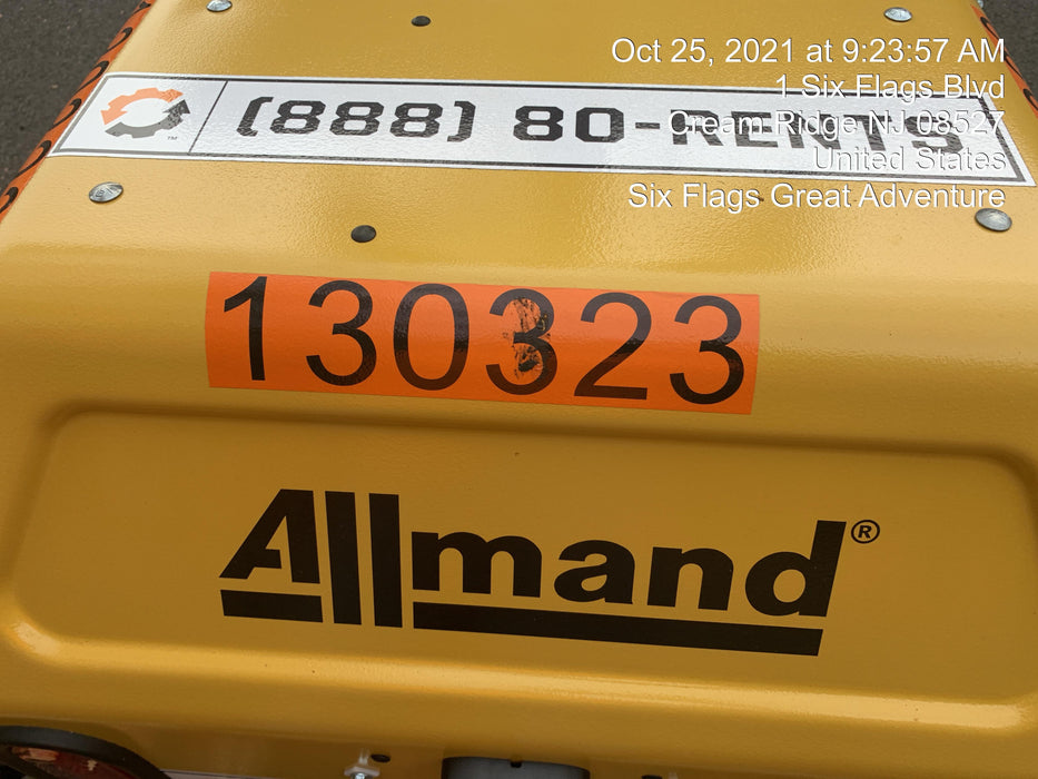 2021 Allmand NLV3GR (4) LED Light Fixture 350W, 23' Vertical Mast, 3kW Prime, Towable, Deep Sea L401, Leveling Jacks, Yanmar T4F 5.8hp