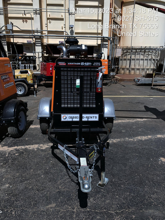 2022 Lincoln Electric Vantage 549X Crosslink Technology, Trailer Mounted, ES Decals, T3