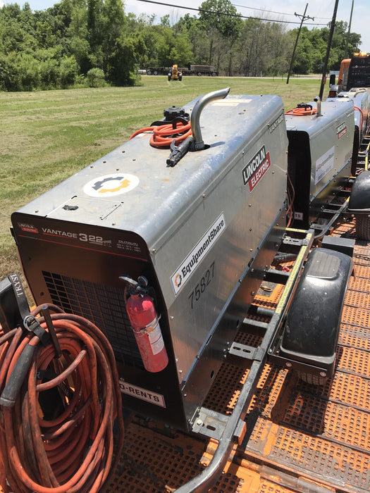 2020 Lincoln Electric Vantage 322 Welder Ready-Pak 3, w/ GPS & Decals (includes trailer, cable rack, fender light kit)