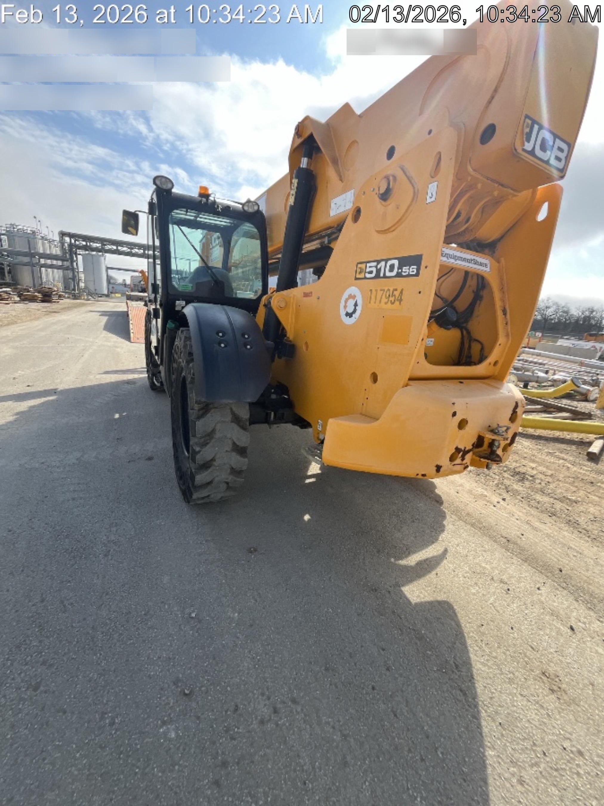 2020 JCB 510-56 Cab/Heat/Air, Solid Tires, Work Lights, Beacon, Aux Hydraulics, Back up Alarm, Lifting Eye, ES Decals