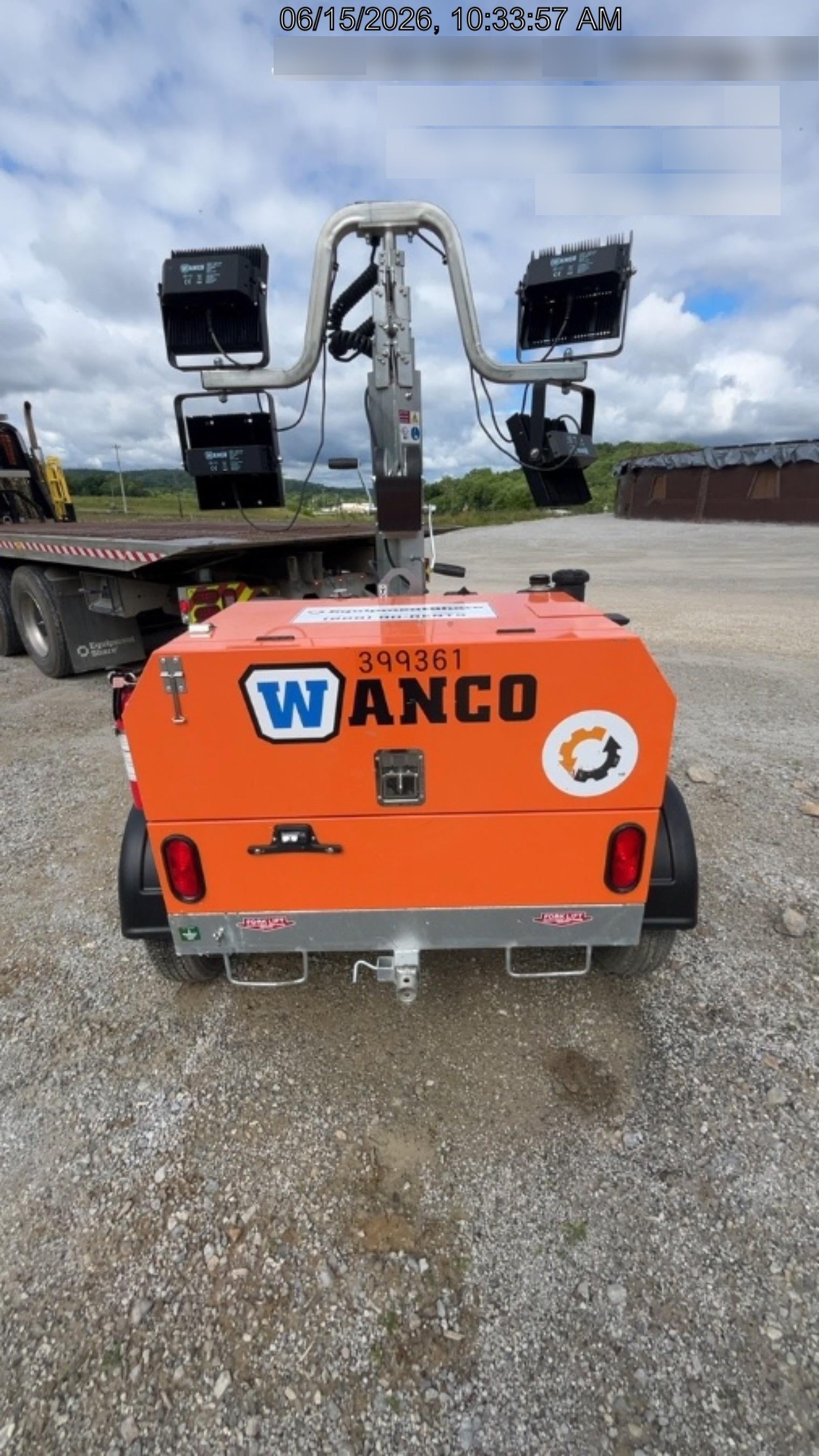 2024 Wanco WLTT-4MM4K Diesel, Deep Sea Controller, Shore Power Plug, Auto Start, (4) 350W LED Floodlights, 4kW Generator, 60 Gal Fuel Tank, 2" Ball, T3