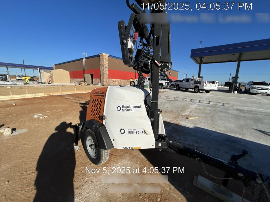 2024 Generac MLT2 Diesel, Flex Switch 120V Input, Powerzone Controller, 
(4) 320W LED Lights, 4kW Generator, 39.9 Gal Fuel Tank, 2" Ball, T3