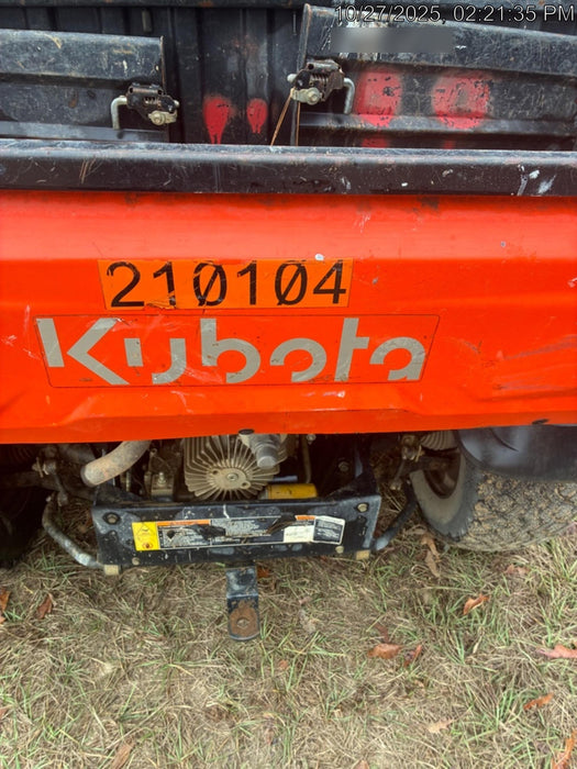 2022 Kubota RTV-X1140W-H Plastic Canopy, Windshield Acrylic Clear, LED Strobe Light, Wire Harness Kit, Back up Alarm