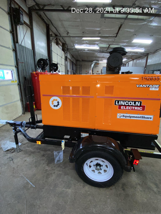 2021 Lincoln Electric Vantage 549X Ready Pak 3, ORANGE (includes trailer, cable rack, fender light kit)