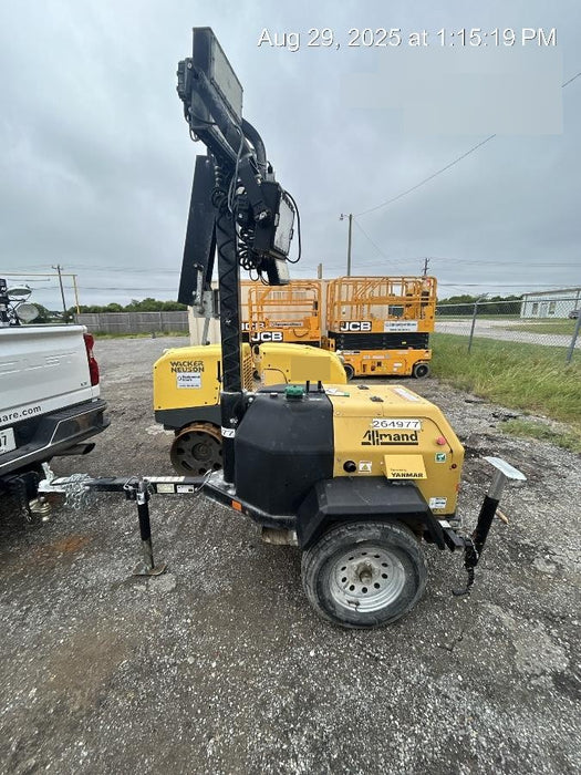 2022 Allmand NLV3GR (4) LED Light Fixture 350W, 23' Vertical Mast, 3kW Prime, Towable, ES Decals, T3