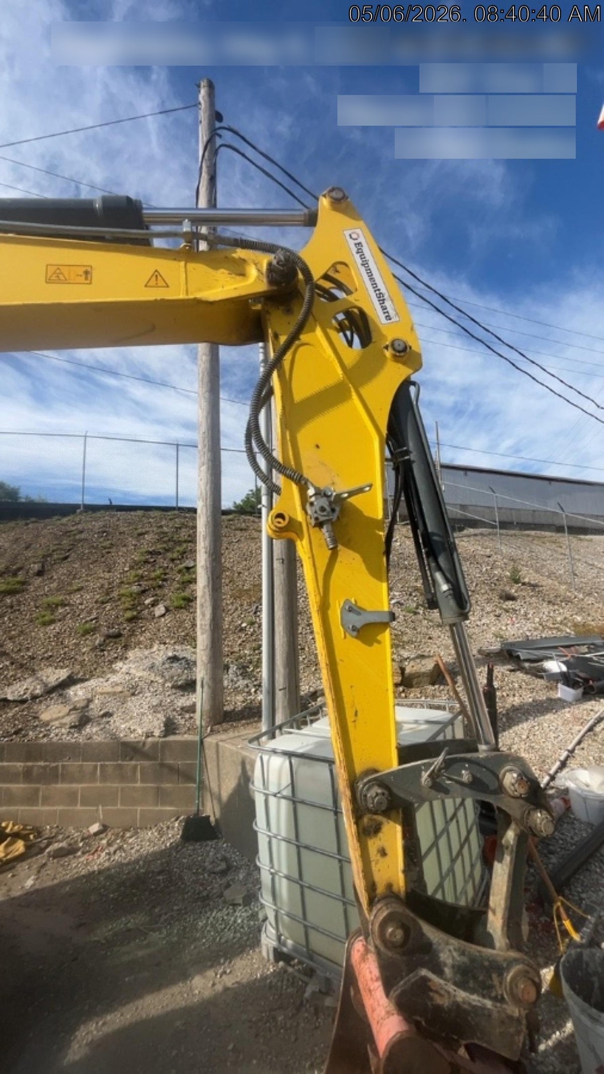 Wacker Neuson ET90 Cab, Long Dipperstick, Track, Bucket