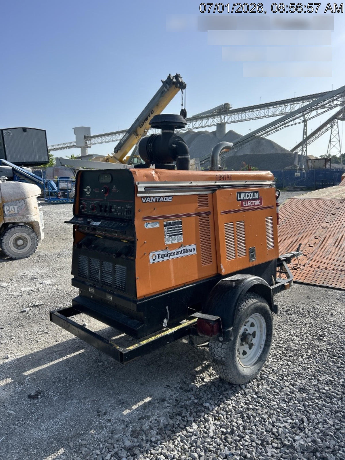 2021 Lincoln Electric Vantage 549X Ready Pak 3, ORANGE (includes trailer, cable rack, fender light kit)