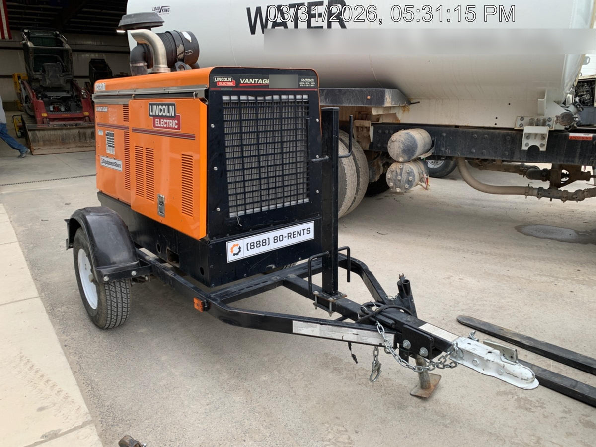 2021 Lincoln Electric Vantage 549X Ready Pak 3, ORANGE (includes trailer, cable rack, fender light kit)