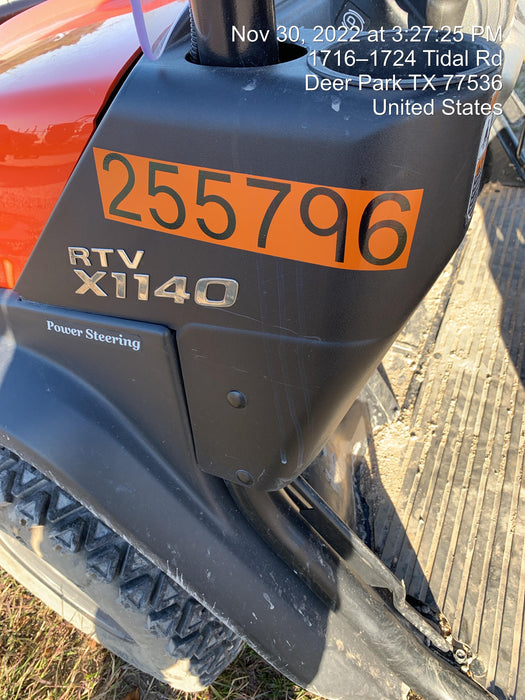 2022 KUBOTA RTV-X1140W-H (Canopy)