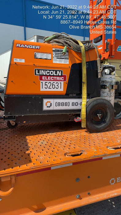 2021 Lincoln Electric Ranger 305 LPG LPG One-Pak (includes undercarriage, tank holder & tank strap) ORANGE