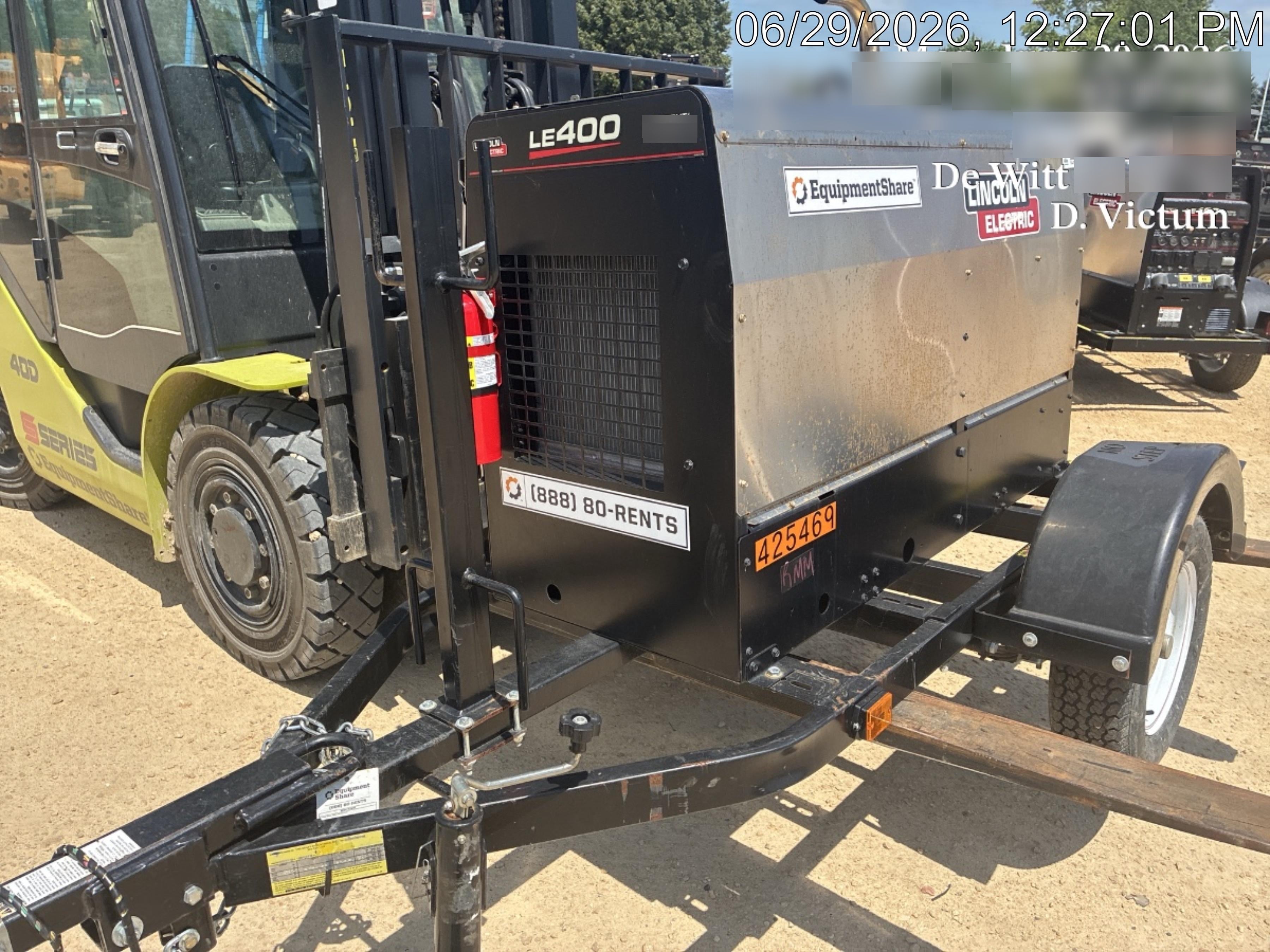 2024 Lincoln Electric LE400 Kubota V1505, Trlr, Cable Rack, Light Kit, ES Decals, T3